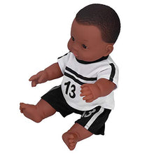 Load image into Gallery viewer, CUYT Children Doll, Vinyl Material Highly Simulation Appearance Baby Doll Toy, Children Home for Boys Outdoors(Q12-015 Black and White No. 13)
