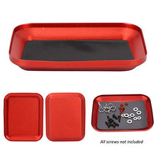 Load image into Gallery viewer, Durable Storage Nuts Screw Bolts Exquisite Workmanship Magnetic Small Parts Tray Plate for Outdoor Sport Game for Children Kids Toys Gift(red)
