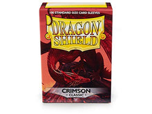 Load image into Gallery viewer, 10 Packs Dragon Shield Classic Crimson Standard Size 100 ct Card Sleeves Display Case
