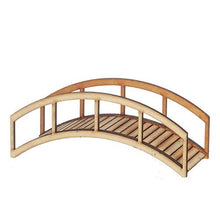 Load image into Gallery viewer, Dolls House Wooden Pond Bridge Miniature Landscaping 1:12 Garden Accessory
