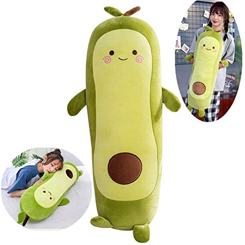 XICHEN 27 Inch Green Large Simulation Avocado Plush Toy Doll Sleeping Pillow Doll Doll, Holiday Warm Gift Plush Toy Pillows (Pillow--35Inch)