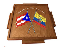 Load image into Gallery viewer, latinos r us Puerto Rico &amp; Ecuador Domino Top (Cherry)
