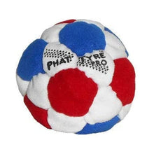 Load image into Gallery viewer, DIRTBAG PT Pro 32 Panel Footbag Hacky Sack, Flying Clipper Original Design, Steel Pellet Filled for Maximum Control Handsewn - Red/White/Blue.
