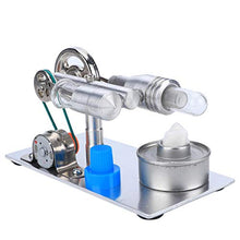 Load image into Gallery viewer, Stirling Engine Generator T Type Miniature Power Generator Physics Steam Engine Physics Lab Teaching Model
