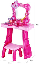 Load image into Gallery viewer, LLNN Simple and Stylish Makeup Vanity Set for Bedroom, Kiddie Play Pretend Play Kids Vanity Table and Chair Beauty Play Set with Fashion &amp; Makeup Accessories for Girls, Villa Furniture
