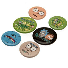 Load image into Gallery viewer, GB eye LTD BP0694 , Rick and Morty, Characters, Badge Pack, Aluminum, Multi-Colour, 14 x 0.3 x 10 cm
