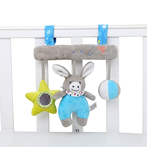 XJST Baby Gym Toys,Infant Hanging Toys Sensory Toddler Plush Activity Rattle Crib Car Seat Chain Clip for Boys and Girls