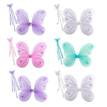 Load image into Gallery viewer, kilofly 6 Sets Princess Fairy Wings Butterfly Angel Costume Dress Up Role Play
