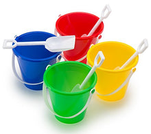 Load image into Gallery viewer, Top Race 5&quot; Inch Beach Pails Sand Buckets And Sand Shovels Set For Kids | Beach And Sand Toys At The

