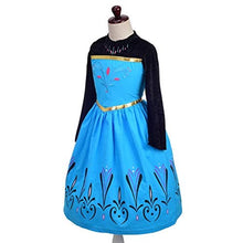 Load image into Gallery viewer, Lito Angels Toddler Girls Princess Coronation Costumes Halloween Birthday Fancy Party Dress Up with Accessories Size 3-4T Blue 136
