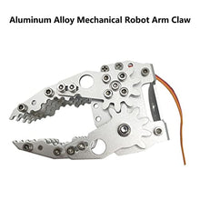 Load image into Gallery viewer, Professional Metal Robot Arm / Gripper / Mechanical Claw / Clamp / Clip with High Torque Servo, RC Robotic Part Educational DIY for Arduino/Raspberry Pie, Science STEAM Maker Platform (Silver)
