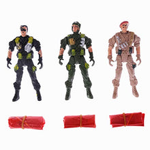 Load image into Gallery viewer, LOHONER 9cm Paratroopers Parachute Soldiers Kids Children Outdoor Sports Hand Throw Toy

