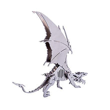 Load image into Gallery viewer, RuiyiF 3D Dinosaur Metal Puzzles Assembly DIY Model Kits for Teens and Adult, Detachable 3D Jigsaw Puzzles, Ornament for Desk (Ice Dragon)
