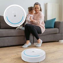 Load image into Gallery viewer, NUOBESTY Floor Sweep Toy Robot, 1 Pc White Mopping Robot Kids Toy Handheld Vacuum Cleaner Pretend Role Play Toy for Kids Toddler Infant Boys Girls- Without Baterry|9. 06x9. 06x2. 56In
