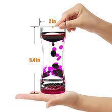 Load image into Gallery viewer, OCTTN Liquid Motion Bubbler Timer Sensory Toys for Relaxation, Water Timer Fidget Toy for All Age, Motion Bubble Toy Sensory Play for Office Home (Purple &amp; Black, 1 Pack)
