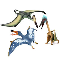 3 Pack Dinosaur Toy Pterosaur, Realistic Flying Dinosaur Figures Pterodactyl Plastic Educational Dino Model Figurines Pteranodon Toy Great for Collection Gift, Birthday Gifts, Party Favor