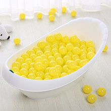 Load image into Gallery viewer, PlayMaty Play Ball Pool Pit Balls - 2.36inches Phthalate&amp;BPA Free Plastic Ocean Transparent Balls for Kids Toddlers and Babys for Playhouse Play Tent Playpen Pool Party Decoration Pack of 70 (Yellow)
