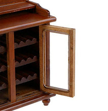 Load image into Gallery viewer, EatingBiting 1:12 Dollhouse Miniature Furniture Wooden Wine Cabinet Three Layers Wine Rack Miniature Accessory Pretend
