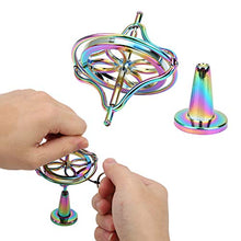 Load image into Gallery viewer, Stress Relief Fingertip Toy, Kid Toy Alloy Gyroscope Toy, for Kid Children Stress Relief Toddler(Colorful)
