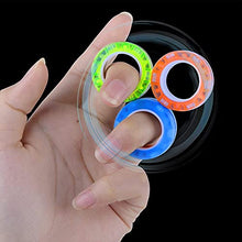 Load image into Gallery viewer, TornadoZ 6 Pcs Luminous Magnetic Ring Fidget Spinner Toys Set, Glow in The Dark Stress Relief Magnet Bracelet Magic Ring for Anti-Anxiety, Autism ADHD - Great Gift for Kids Adults Teen
