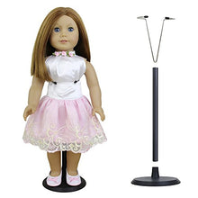 Load image into Gallery viewer, ZITA ELEMENT 2 Pcs Adjustable Doll Stand Base for 18 Inch American Doll and Other 14 Inch -18 Inch Doll - Black Color Doll Holder
