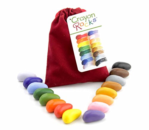 Crayon Rocks 16 Colors in a Red Velvet Bag