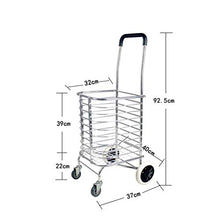 Load image into Gallery viewer, Can Climb The Stairs Shopping Cart Folding Hand Cart Shopping Cart Home Pull Trailer (Color : D)
