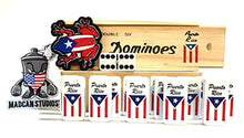 Load image into Gallery viewer, Puerto Rico Dominoes Bag Set Domino Game Tiles Boricua PR Puerto Rican Classic Must Have (Solo Dominoes)
