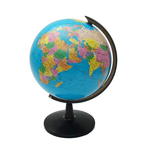 YINGE Three-Dimensional Globe, 32cm Geography Education Toy Globe Terrestre with Bracket Globe Terrestre Lumineux for Children's Geography Education, Family HD (Color : As Shown)