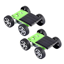 Load image into Gallery viewer, Healifty 2pcs Mini Solar Car DIY Assemble Toy Set Solar Powered Car Kit Science Educational Environment Tech Gifts for Kids
