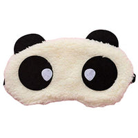 JQWGYGEFQD Cute Panda face Eye Travel Sleep mask Sleep Shade Cover upholstered Seating Put Song Sili Halloween Party Rubber Latex Animal mask, Novel Ha ( Color : D-1 )