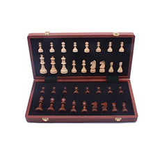 Load image into Gallery viewer, New chessex Wooden Chess Set Portable Travel Chess Interactive Games for Children and Adults Learning Educational Toys Luxury Gifts Chess Gift (Size : Large)
