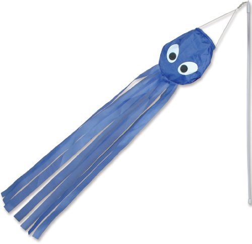 Premier Kites 18025 12-Pack Wind Wand Spinner, Blue Octopus