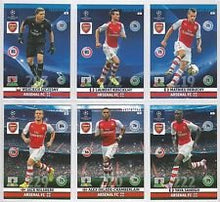 Load image into Gallery viewer, Champions League Adrenalyn XL 2014/2015 Arsenal Base Card Team Set 14/15

