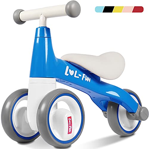 LOL-FUN Baby Balance Bike Toys for 1 Year Old Boy and Girl Gifts One Year Old Birthday, Baby Toys 12-18 Months Toddler Balance Bike