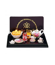 Load image into Gallery viewer, Melody Jane Dollhouse Dresden Rose Continental Breakfast Set Reutter Dining Accessory 1:12
