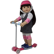 Load image into Gallery viewer, The New York Doll Collection 18&quot; Doll Scooter &amp; Helmet Set - 18in Dolls Accessories Doll Bike Accessories Play Set and Doll Helmet, E177-N
