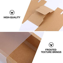 Load image into Gallery viewer, NUOBESTY 6pcs Cardboard Paper Gift Boxes Paper Drawer Box Festival Present Box Crafting Cupcake Boxes Paper Bakery Boxes for Muffin Macaron Donut Dessert Kraft Paper
