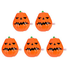 Load image into Gallery viewer, BESTOYARD 5pcs Halloween Wind Up Toys Funny Pumpkin Clockwork Toys Goody Bag Fillers for Children Halloween Trick Toy Supplies
