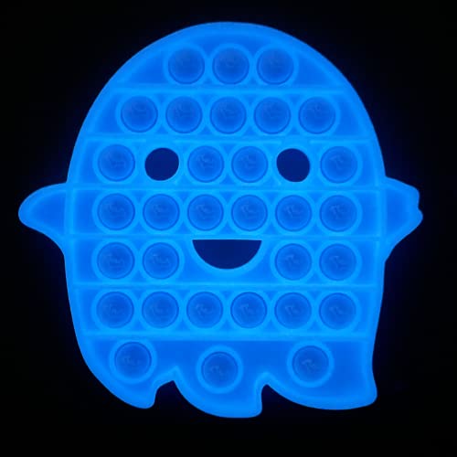 Fidegt Pop Sensory Toy Glow in The Dark Fidget Toy Stress Anxiety Reliever Stress Relief Fluorescent Silicone Toy for ADHD, Autistic, Kids and Adult