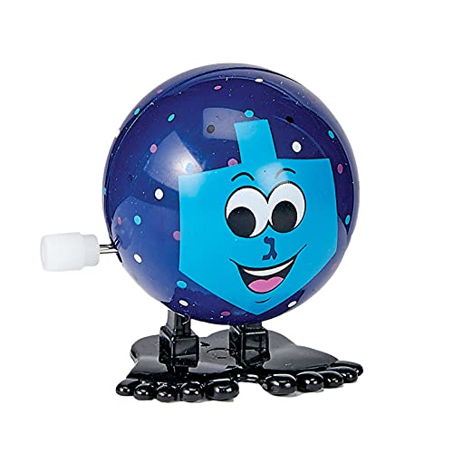 Rite Lite Chanukah Jumping Dreidel - Chanukah Toy Wind Up and Watch Him Jump! - Hanukkah Gift, Hanukkah Toys for Kids