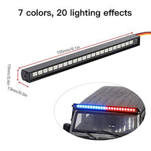 Load image into Gallery viewer, T best RC car roof Light, RC car roof Light Colorful Universal LED roof Light with high Brightness for 1/10 RC car (RGB Light chip)(Black)
