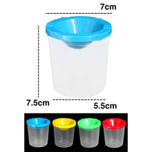 Load image into Gallery viewer, NUOBESTY Painting Palette Cups 10pcs, 7x7x7.5cm No-Spill Painting Cup with Lids DIY Drawing Plastic Painting Tools Portable Sturdy Graffiti Paint Tool for Kids Students Outdoor - Random Color
