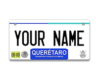 BRGiftShop Personalized Custom Name Mexico Queretaro 3x6 inches Bicycle Bike Stroller Children's Toy Car License Plate Tag