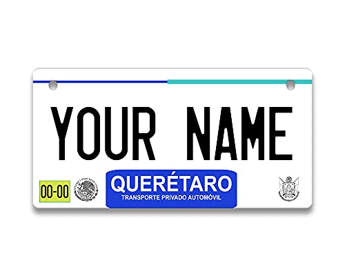 BRGiftShop Personalized Custom Name Mexico Queretaro 3x6 inches Bicycle Bike Stroller Children's Toy Car License Plate Tag