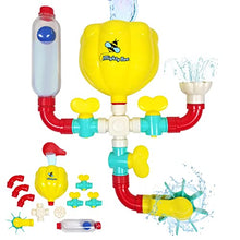 Load image into Gallery viewer, MightyBee Bath Toy - Toddler Bath Toys for Kids Ages 4-8, Engaging STEM Bathtub Toys - Original Pipes N Valves Set - 12 Pieces
