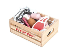 Load image into Gallery viewer, Le Toy Van - Educational Pretend Play Toy Food | Wooden Honeybee Market Meat Crate | Supermarket Pretend Play Shop Food
