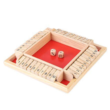 Load image into Gallery viewer, Unibell Educational Wooden Number Board Family Traditional Game Drinking Dice Toy
