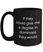 Load image into Gallery viewer, Dominoes Player Black Coffee Mug - World&#39;s Shittiest Dominoes Player - Dominoes Player Gifts - Funny Novelty Birthday Present Idea
