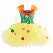 Load image into Gallery viewer, MYRISAM Girls Circus Clown Costume Handmade Christmas Tutu Dress w/Hair Hoop Holiday Party Birthday Fancy Dress Up Outfits 10-12T
